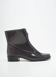 Botine/ghete material neted toc plat până la 3 cm argintiu EMMA femme