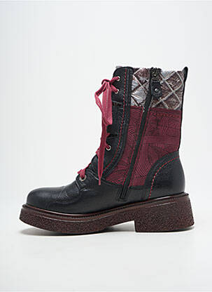 Botine/ghete material neted toc de 4 la 6 cm violet MACIEJKA OBUWIE femeie