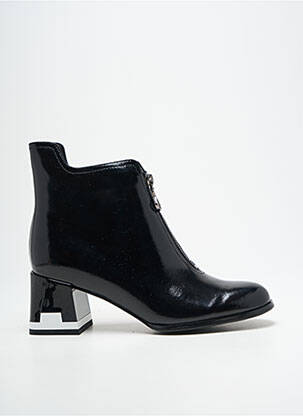 Botine/ghete material neted toc de 4 la 6 cm negru METAMORF'OSE femeie