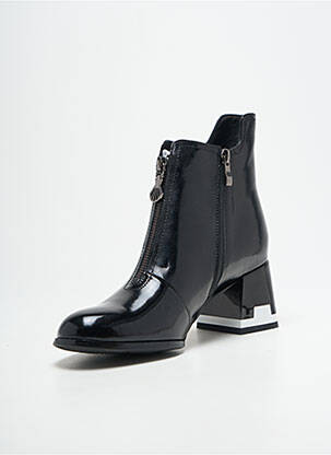Botine/ghete material neted toc de 4 la 6 cm negru METAMORF'OSE femeie