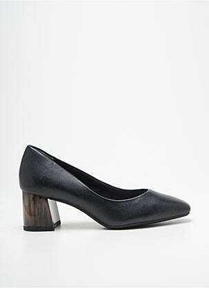 Pantofi cu toc țesătură satinată toc de 4 la 6 cm negru TAMARIS femeie