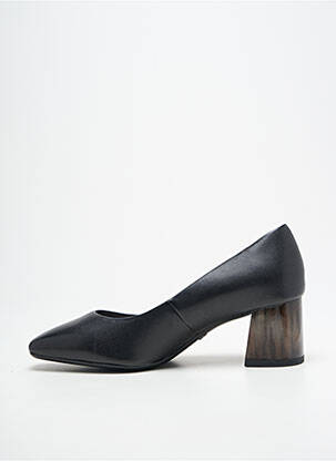 Pantofi cu toc țesătură satinată toc de 4 la 6 cm negru TAMARIS femeie