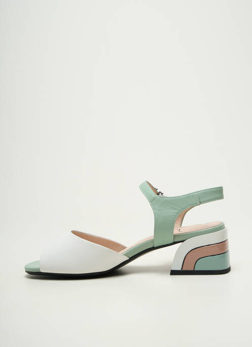 Sandale/Pantofi decupați verde METAMORF'OSE femeie