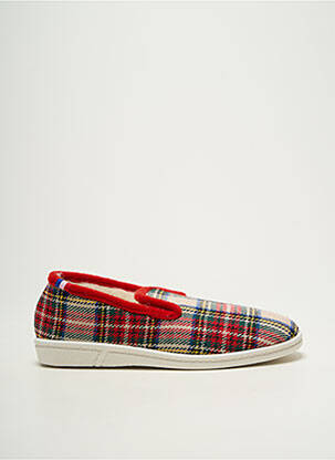 Papuci/pantofi de casă vârf rotund vârf rotund roșu QUATUOR unisex
