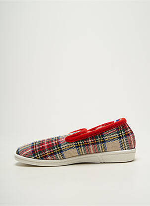 Papuci/pantofi de casă vârf rotund vârf rotund roșu QUATUOR unisex