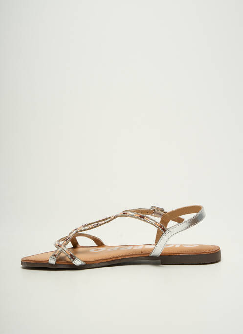 Sandale/Pantofi decupați argintiu GIOSEPPO femeie