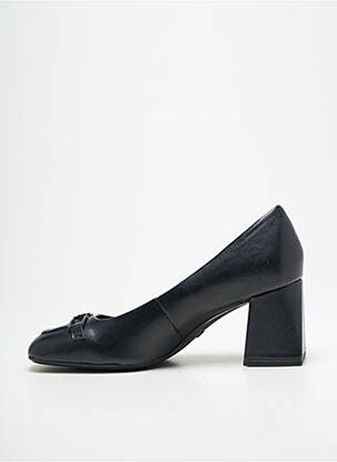 Pantofi cu toc țesătură satinată toc de 7 la 9 cm negru TAMARIS femeie