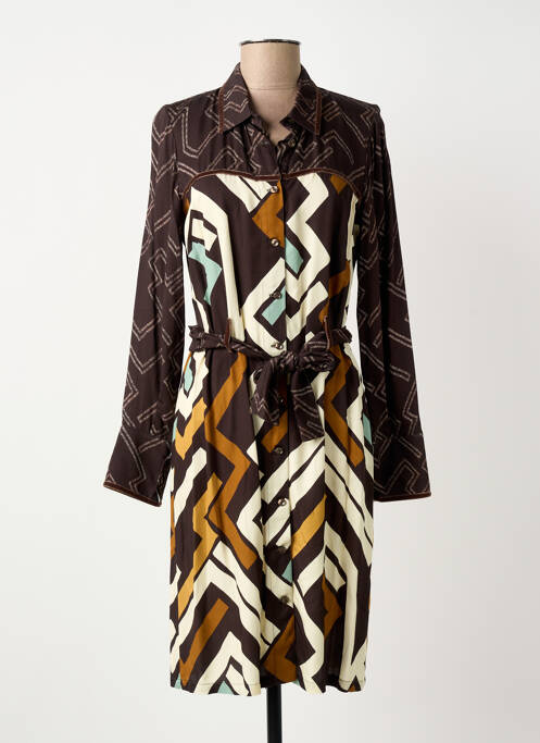 Rochie midi maro MERI & ESCA femeie