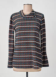 Top țesătură jersey mâneci lungi albastru GUY DUBOUIS femme