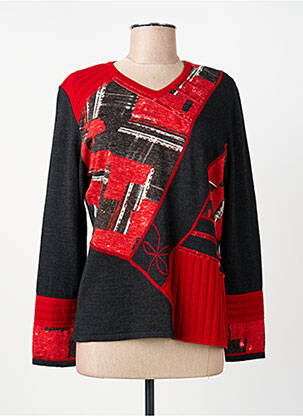 Pulover roșu GUY DUBOUIS femeie