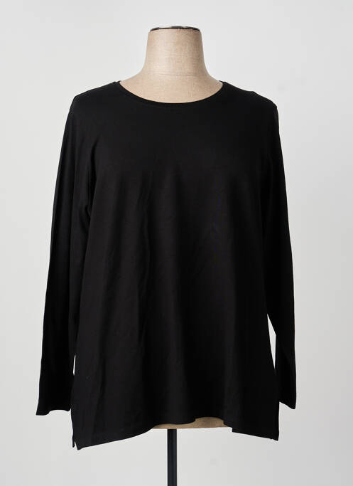 Tricou croială dreaptă mâneci lungi negru GUY DUBOUIS femme