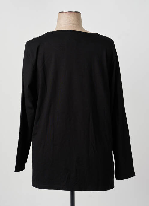 Tricou croială dreaptă mâneci lungi negru GUY DUBOUIS femme