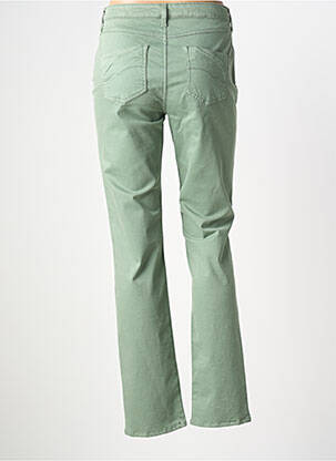 Pantalon slim țesătură poplin mărime normală verde GUY DUBOUIS femeie