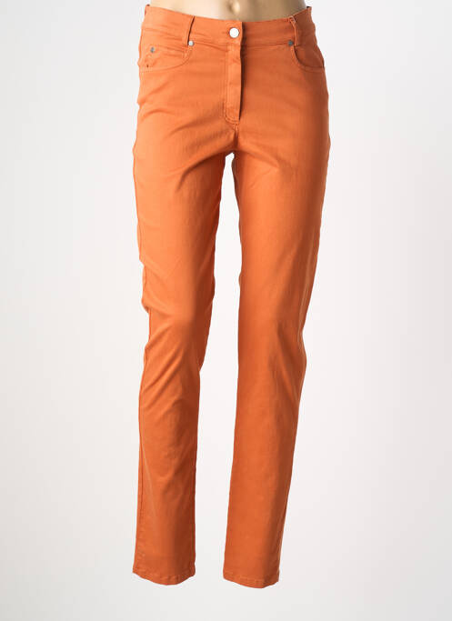 Pantalon slim portocaliu GUY DUBOUIS femeie