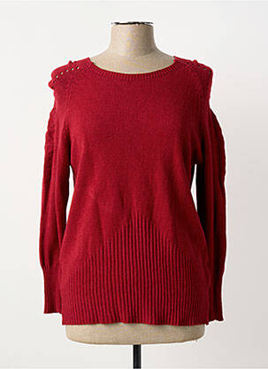 Pulover roșu COULEURS DU TEMPS femeie