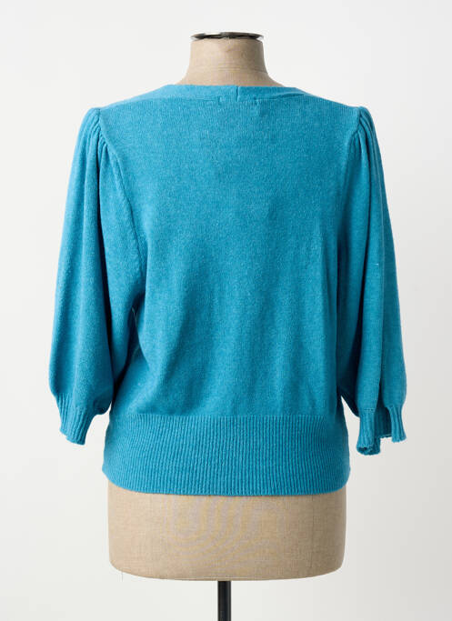 Vestă cu mâneci lungi albastru COULEURS DU TEMPS femeie