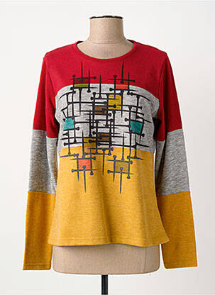 Pulover roșu GUY DUBOUIS femeie