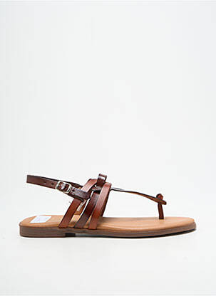 Șlapi maro LOLA CANALES femeie