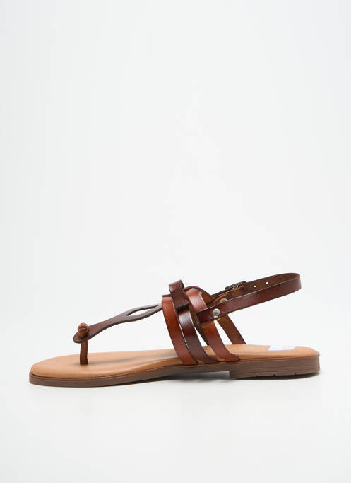 Șlapi maro LOLA CANALES femeie