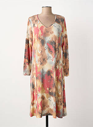 Rochie midi bej GUY DUBOUIS femeie