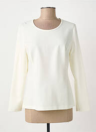 Top elasticitate mâneci lungi alb GUY DUBOUIS femme