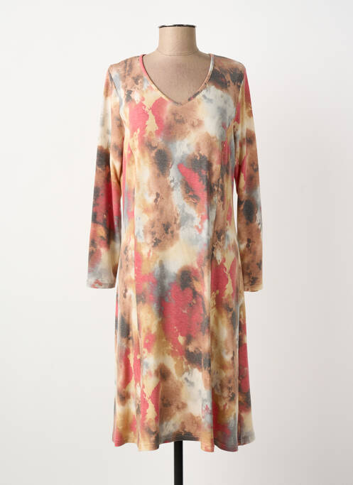 Rochie midi bej GUY DUBOUIS femeie