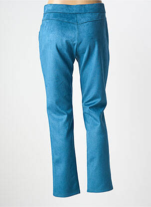 Pantalon slim talie elastică mărime normală albastru GUY DUBOUIS femeie