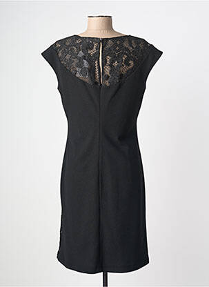 Rochie midi mâneci scurte mâneci scurte negru GUY DUBOUIS femeie