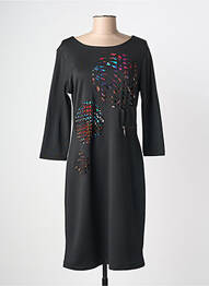 Rochie midi mâneci lungi mâneci lungi negru GUY DUBOUIS femme