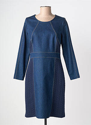Rochie midi mâneci lungi mâneci lungi albastru MERI & ESCA femeie