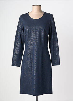 Rochie midi mâneci lungi mâneci lungi albastru MERI & ESCA femeie