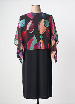 Rochie midi mâneci 3/4 mâneci 3/4 negru GUY DUBOUIS femeie