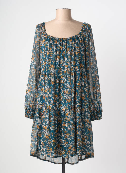 Rochie midi verde COULEURS DU TEMPS femeie