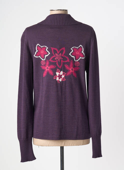 Vestă cu mâneci lungi violet GUY DUBOUIS femeie