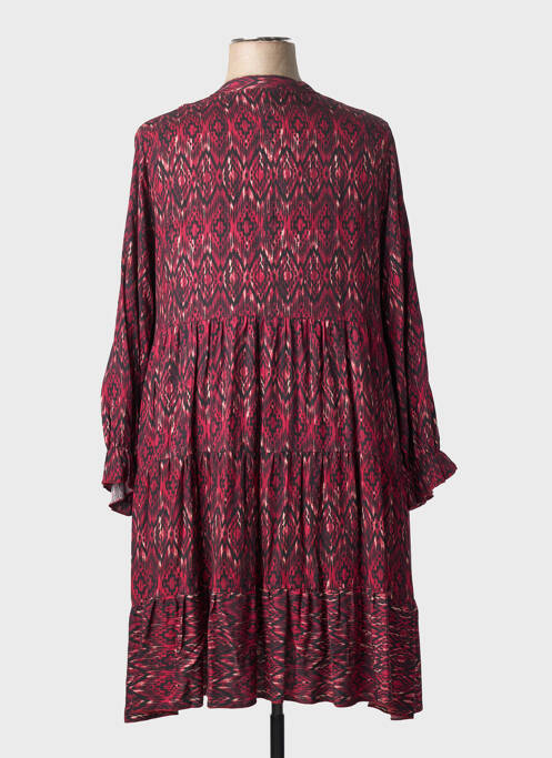 Rochie midi roz COULEURS DU TEMPS femeie