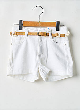 Șort închidere cu fermoar sub clapetă cu nasturi bej MAYORAL fille