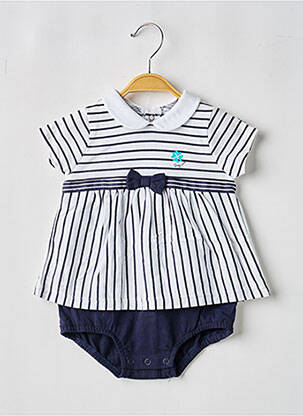 Salopetă scurtă albastru ELLE EST OU LA MER fată