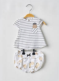 Set pantaloni tip de tricou alb MAYORAL fată
