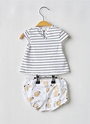 Set pantaloni tip de tricou alb MAYORAL fată
