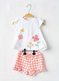 Set șort țesătură poplin roz MAYORAL fille