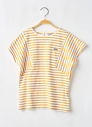 Top galben ELLE EST OU LA MER fată