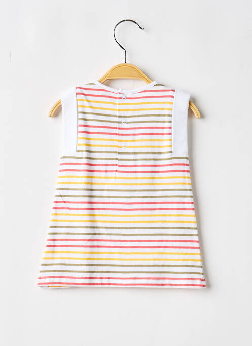 Rochie scurtă alb ELLE EST OU LA MER fată