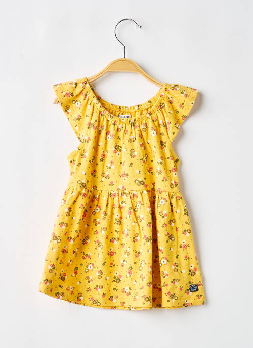 Rochie midi galben ELLE EST OU LA MER fată