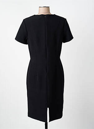 Rochie midi închidere cu fermoar la spate mâneci scurte negru GUY DUBOUIS femme