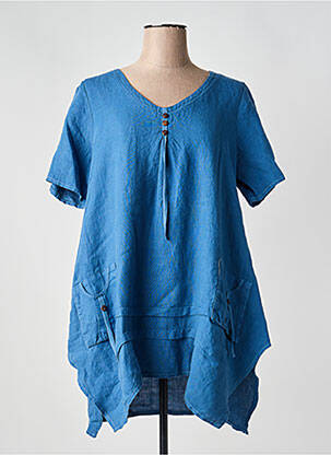 Tunică mâneci scurte albastru MERI & ESCA femeie