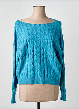 Pulover albastru COULEURS DU TEMPS femeie