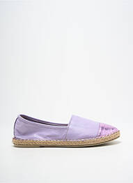 Espadrile țesătură satinată toc plat până la 3 cm violet ELUE PAR NOUS femeie