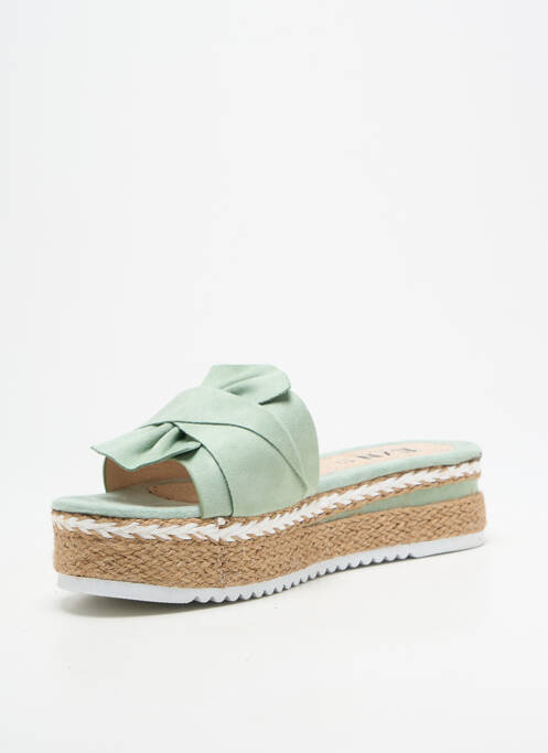 Mulete/Saboți verde ELUE PAR NOUS femeie