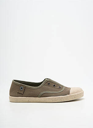 Slip-on-uri branț detașabil toc plat până la 3 cm verde TITANITOS femeie