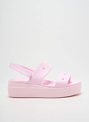 Sandale/pantofi decupați toc platformă toc de 4 la 6 cm roz CROCS femeie